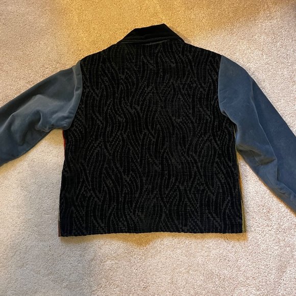 Handmade Vintage Velour Jacket,  M - Picture 5 of 5